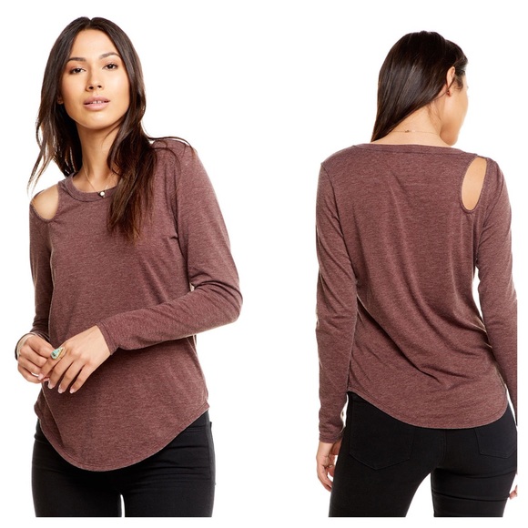 Chaser Tops - CHASER shoulder vent tee NWT